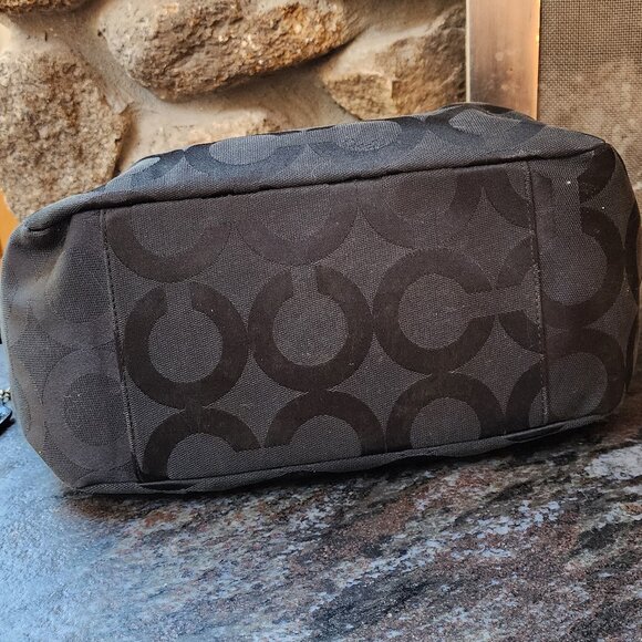 COACH M0869-13439 Parker Optic Art Black Signature Shoulder Bag - Picture 13 of 16